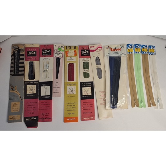 talon coats clark Other - Lot of 12 Vtg Zippers 7 Inches Talon Coats And Clark